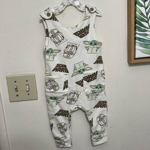 Disney Star Wars Overalls Pants Sz 6/9M Jumper Pants
